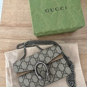 Gucci Beige and Brown Crossbody Bag